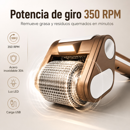 Cepillo Eléctrico Giratorio para Parrilla