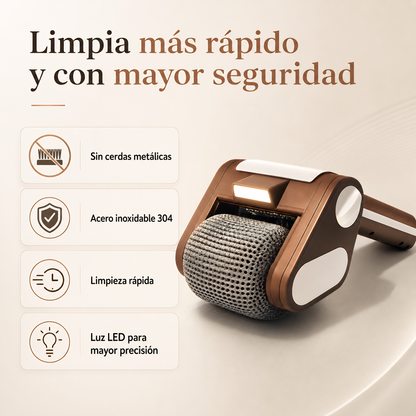 Cepillo Eléctrico Giratorio para Parrilla